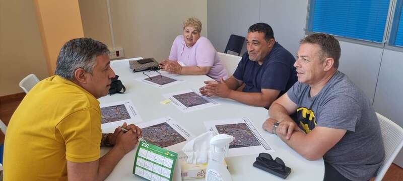 Reunión del concejal con carroceros/TA.